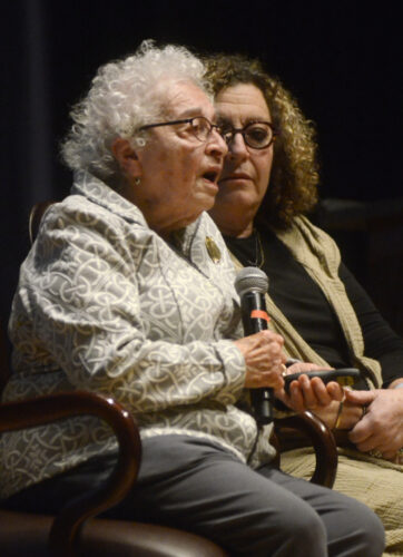 Holocaust survivor shares her story with area students